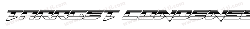 Tarrget Condensed Italic字体转换